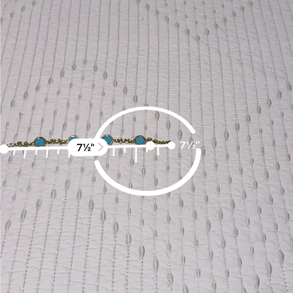 Michael Kors Gold and Turquoise Bracelet - Picture 6 of 6